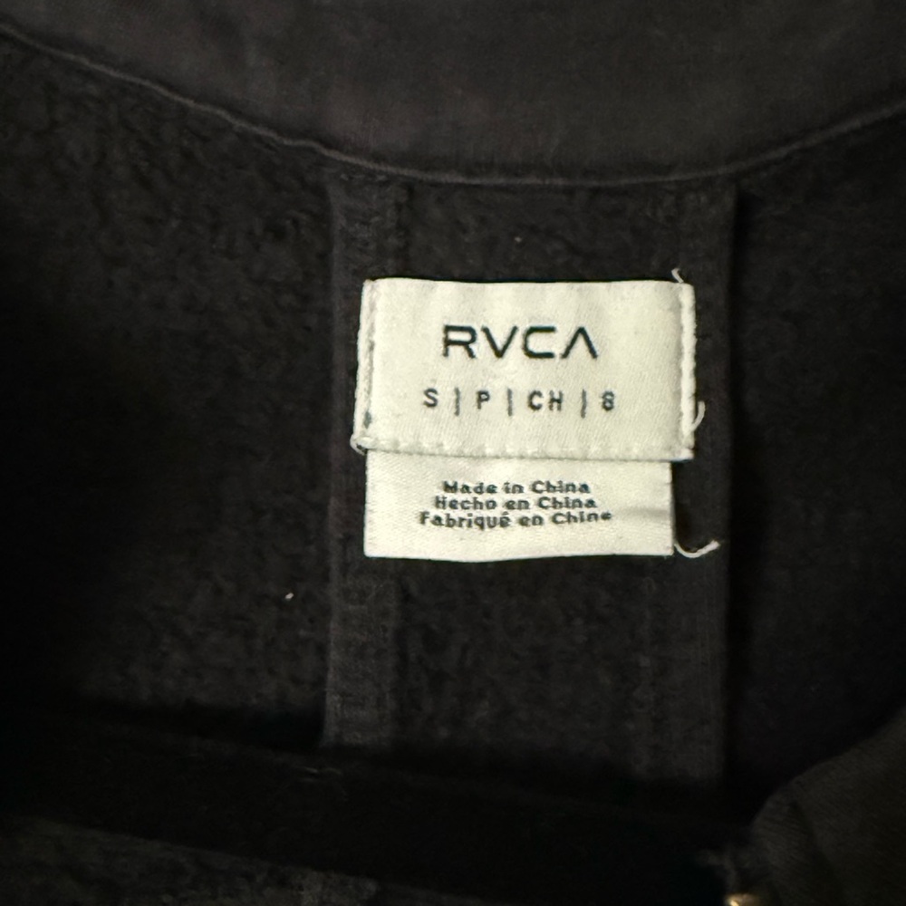 RVCA Black Fleece-Lined Jacket - Picture 4 of 5